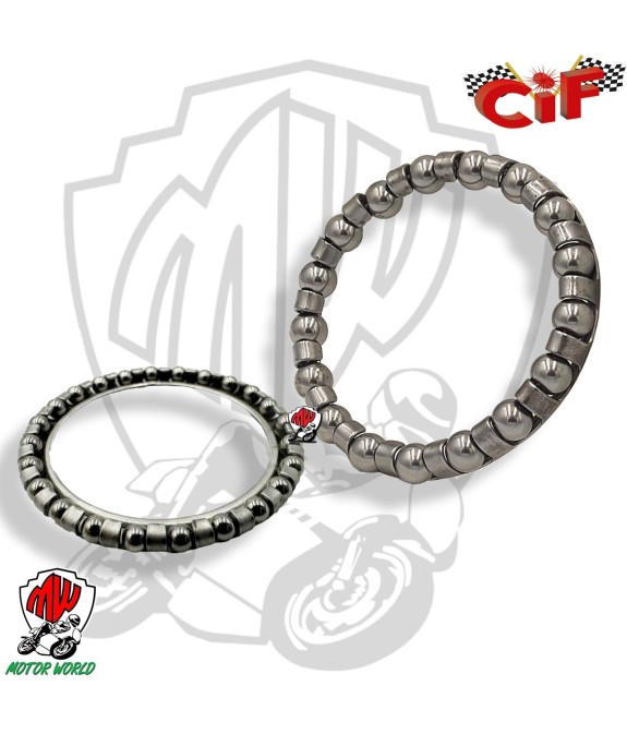 KIT COPPIA GABBIE STERZO FORCELLA SUPERIORE + INFERIORE VESPA 50 SPECIAL