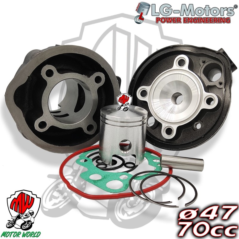 kit GRUPPO TERMICO Minarelli AM6 70cc 47mm YAMAHA DT R X SM DTR DTX DTSM TZR 50
