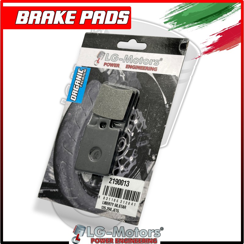 PASTIGLIE FRENO ORGANICHE ANTERIORI PIAGGIO ZIP 50 2000 - 2008