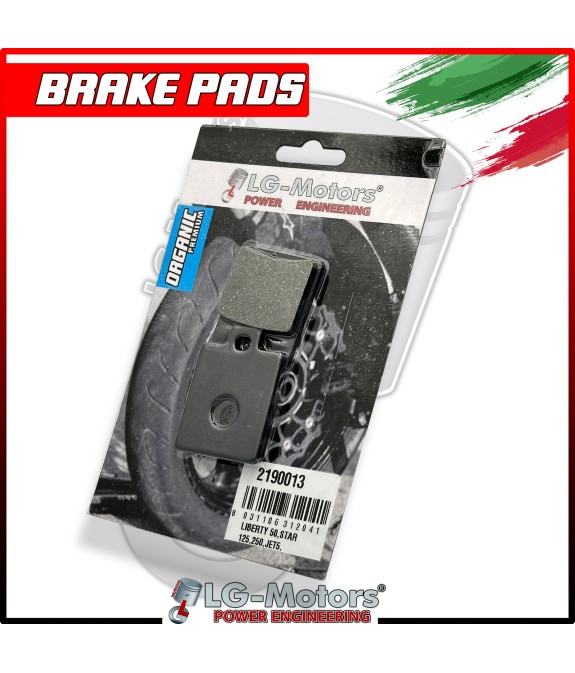 PASTIGLIE FRENO ORGANICHE ANTERIORI PIAGGIO ZIP 50 2000 - 2008