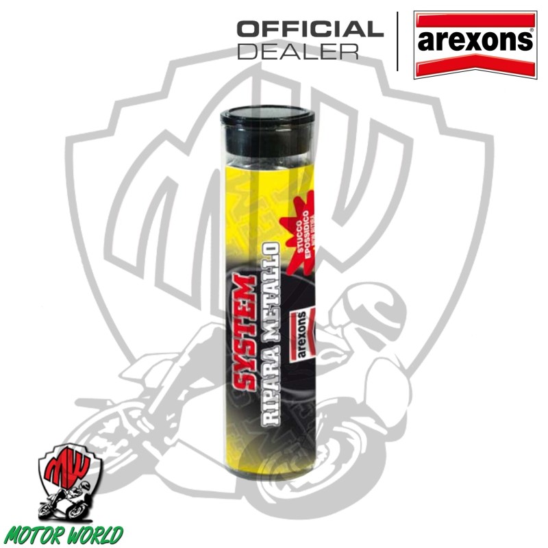 Stucco bicomponente epossidico ripara metallo AREXONS 4758 motore tubi cartervie