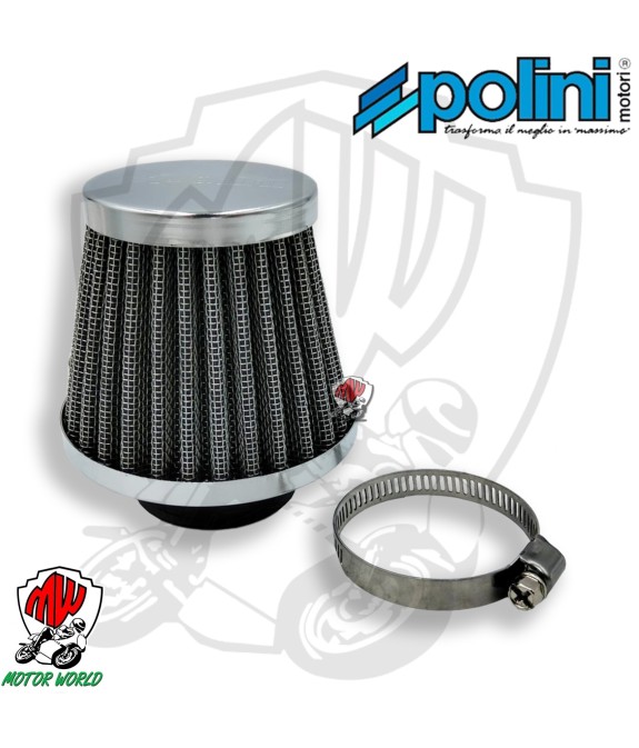 FILTRO ARIA POLINI SPORTIVO IN METALLO DIAMETRO 35 mm A CONO UNIVERSALE