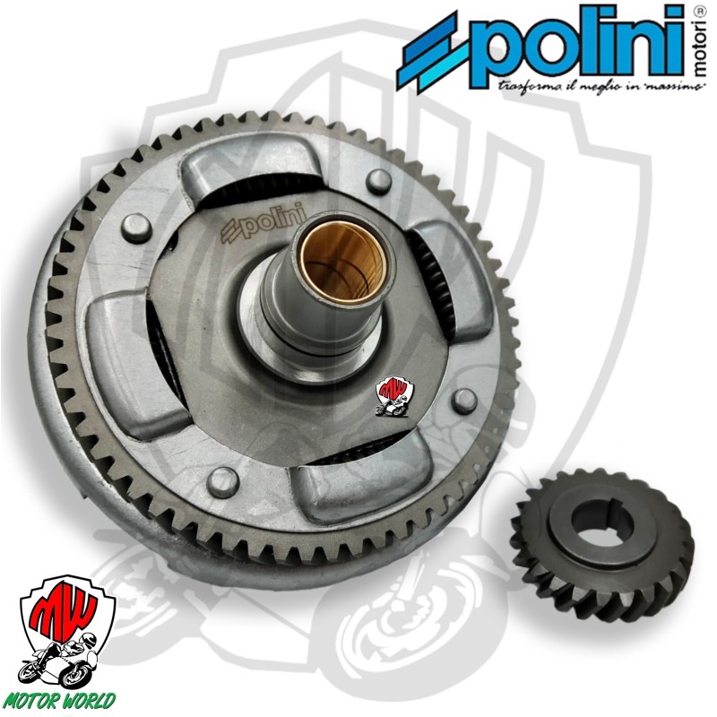 KIT RAPPORTI CAMPANA DENTI ELICOIDALI 24 61 VESPA SPECIAL PK XL HP  FL FL2