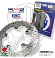 KIT DISCO ANTERIORE RMS + PASTIGLIE EBC ORGANICHE YAMAHA X-MAX 125 20082009