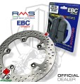 KIT DISCO ANTERIORE RMS + PASTIGLIE EBC ORGANICHE YAMAHA YP X-MAX 250 2016