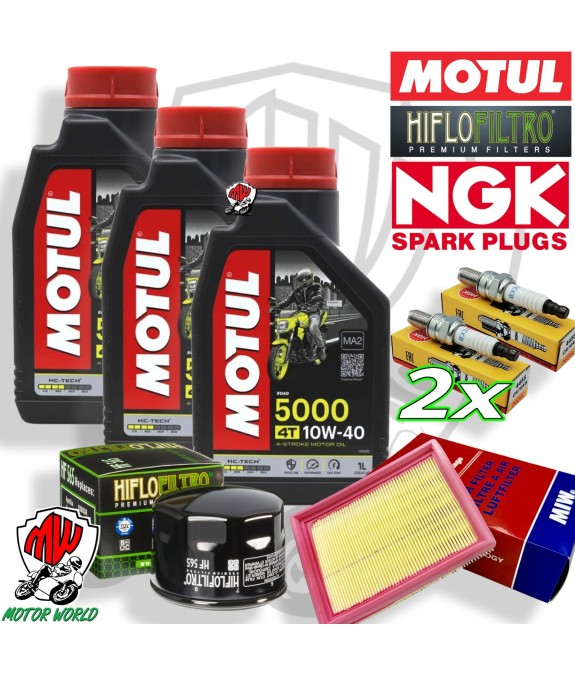KIT TAGLIANDO CANDELA FILTRO ARIA OLIO MOTUL GILERA GP800 2012 2013 2014