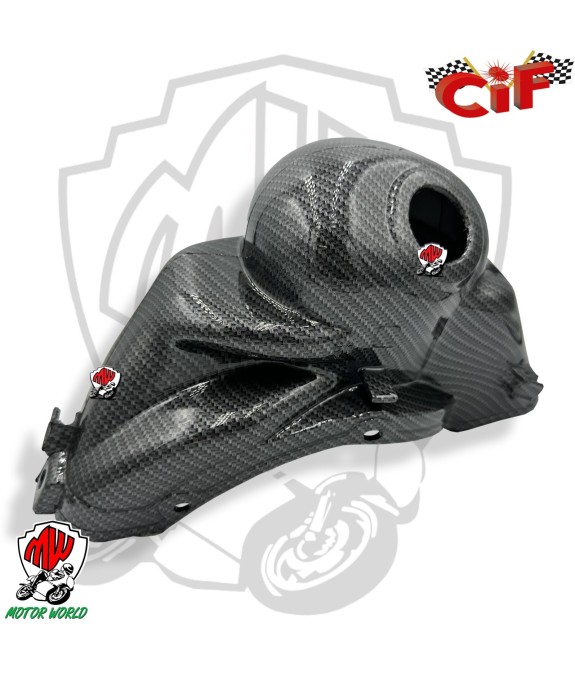 CUFFIA CILINDRO MOTORE CARBONE LOOK VESPA 50 SPECIAL R L N PK FL N V RUSH 102