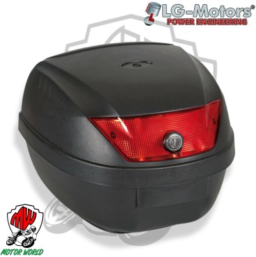BAULETTO POSTERIORE SCOOTER 28 LT UNIVERSALE CON SERRATURA + PIASTRA + 2 CHIAVI