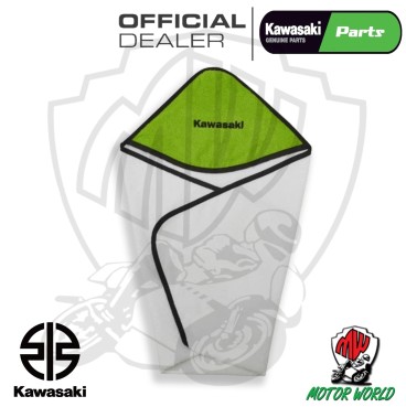 ASCIUGAMANO BAMBINO CON CAPPUCCIO ORIGINALE KAWASAKI SPUGNA 100% COTONE 75x75cm