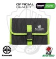 BEAUTY CASE ARROTOLABILE ORIGINALE KAWASAKI DA VIAGGIO 3 SCOMPARTI