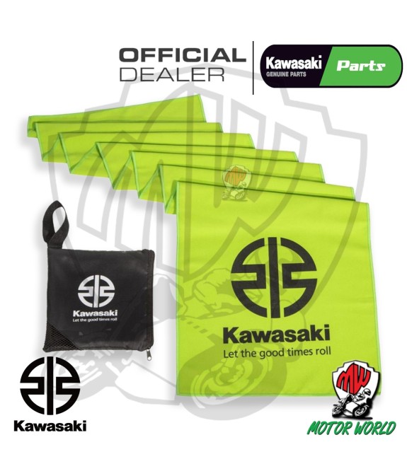 ASCIUGAMANO TOVAGLIA MICROFIBRA PER PALESTRA ORIGINALE KAWASAKI IDEA REGALO