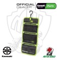 BEAUTY CASE ARROTOLABILE ORIGINALE KAWASAKI DA VIAGGIO 3 SCOMPARTI
