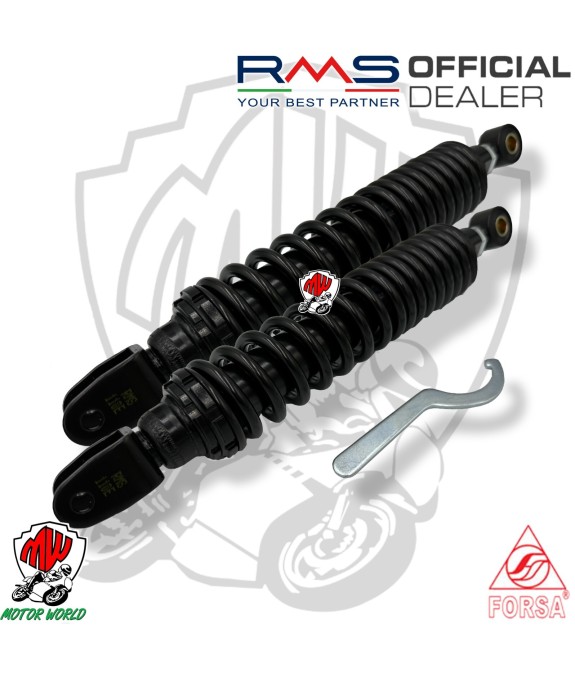 COPPIA AMMORTIZZATORI POSTERIORI REGOLABILE SYM HD EVO I TAMBURO 200 2008 2009
