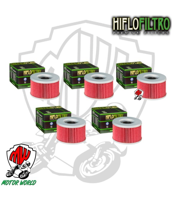 KIT 5 FILTRI OLIO HIFLO HF111 HONDA GL 650 Silver Wing 1983 - 1986