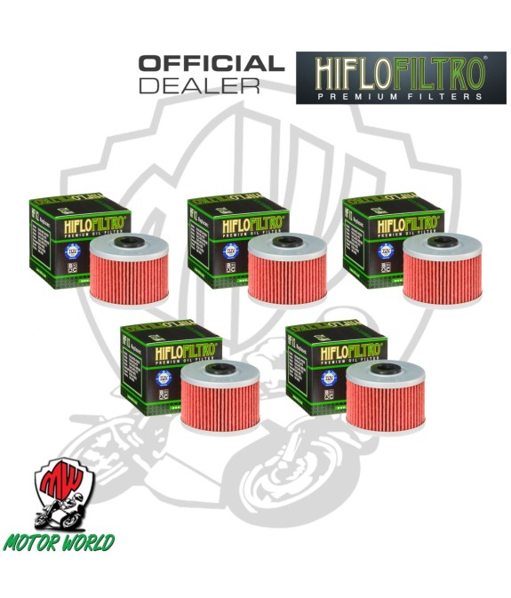 KIT 5 FILTRI OLIO HIFLO HF112 ADLY 500 Flat LOF