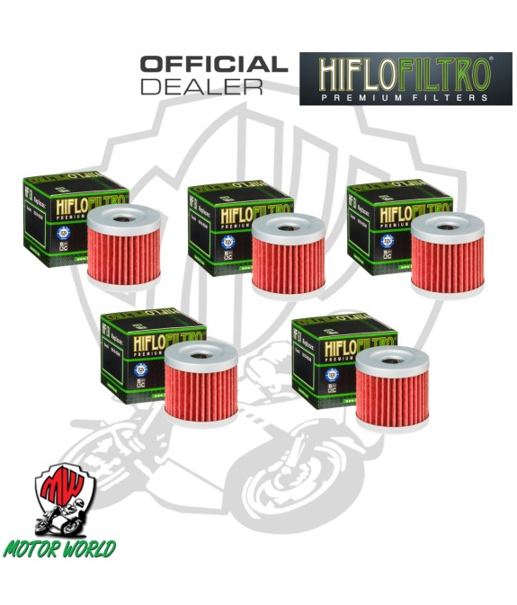 KIT 5 FILTRI FILTRO OLIO HIFLO HF131 Suzuki AN 400 Burgman Winter Edition 2012