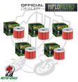 KIT 5 FILTRI FILTRO OLIO HIFLO HF131 Suzuki AN 400 Burgman Winter Edition 2012