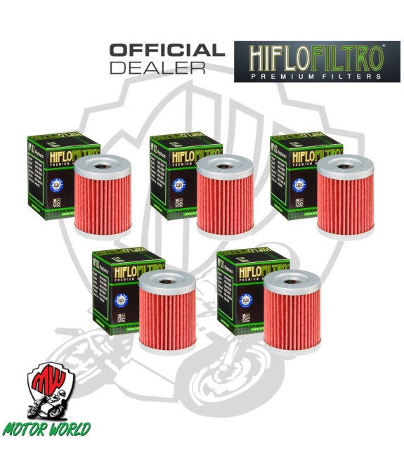 KIT 5 FILTRI FILTRO OLIO HIFLO HF132 Yamaha YP 400 R/RA X-Max 2013 - 2020