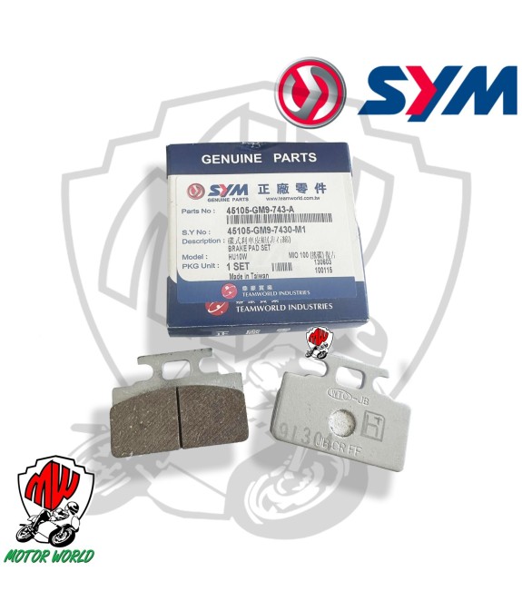SET PASTIGLIE FRENO ANTERIORE ORIGINALE SYM MIO 100 2007 2008