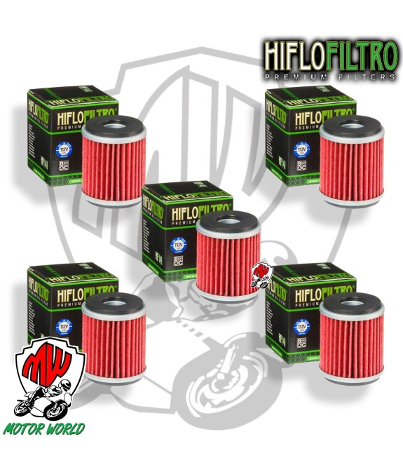 KIT 5 FILTRI OLIO ORIGINALE HIFLO HF141 Yamaha  300 Tricity 2020 - 2022