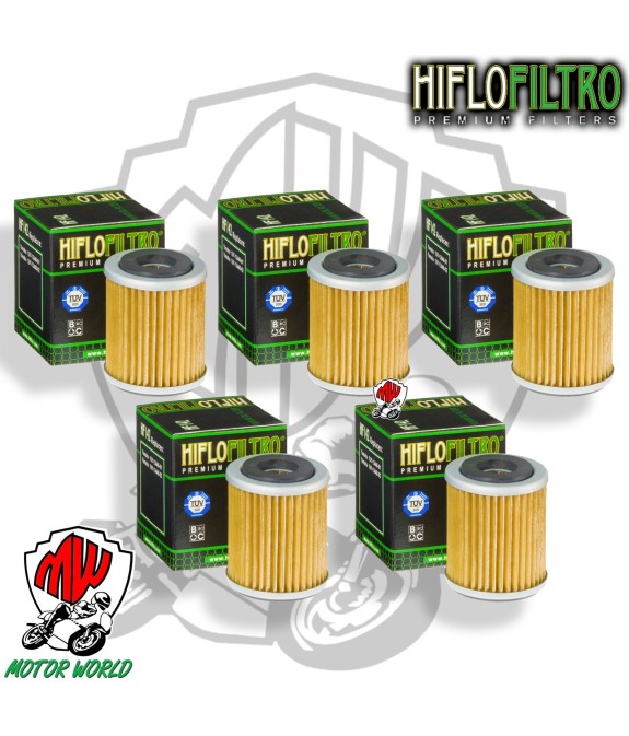 KIT 5 FILTRI OLIO ORIGINALE HIFLO HF142 Yamaha  YFM 400 Big Bear Hunter IRS