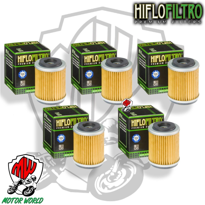 KIT 5 FILTRI OLIO HIFLO HF143 Yamaha TT600 R  1999 - 2003