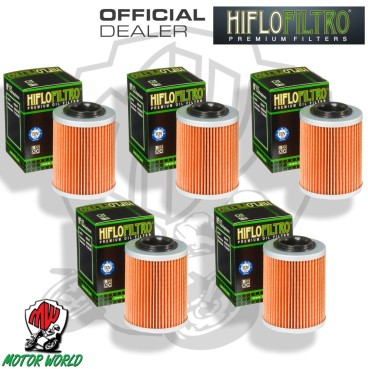 KIT 5 FILTRI OLIO HIFLO HF152 Can Am Side X Side 1000 SSV Maverick Trail DPS