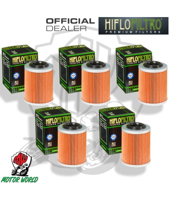 KIT 5 FILTRI OLIO HIFLO HF152 Can Am Side X Side 1000 SSV Maverick Trail DPS