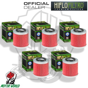 KIT 5 FILTRI OLIO HIFLO HF154 Husqvarna SM 610 S IE 2006 - 2008