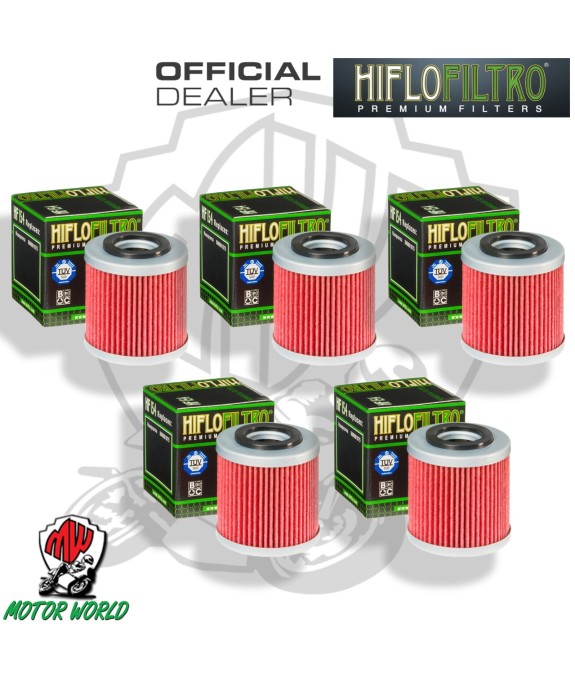 KIT 5 FILTRI OLIO HIFLO HF154 Husqvarna SM 610 S IE 2006 - 2008