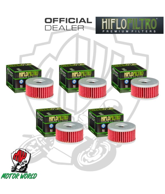 KIT 5 FILTRI OLIO HIFLO HF136 SUZUKI SG 350 1991 1992