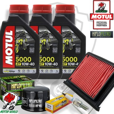 KIT TAGLIANDO OLIO FILTRI CANDELA KYMCO XCITING I R 500 2010 - 2016