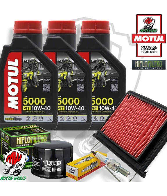 KIT TAGLIANDO OLIO FILTRI CANDELA KYMCO XCITING I R 500 2010 - 2016