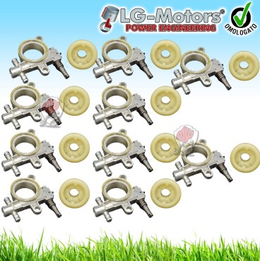 10 X POMPA OLIO CATENA + VITE SENZA FINE MOTOSEGA ALPINA A305 CJ300 CASTOR 25CC