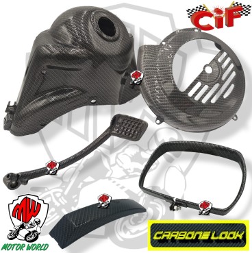 KIT CARBON LOOK ESTETICA MODIFICA VESPA 125 SPECIAL ET3