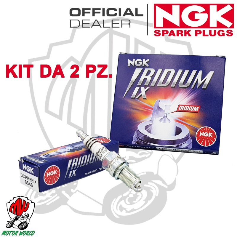 KIT 2 CANDELE NGK IRIDIUM SPARK DCPR8EIX DUCATI Hypermotard1100 EVO 1100 2010