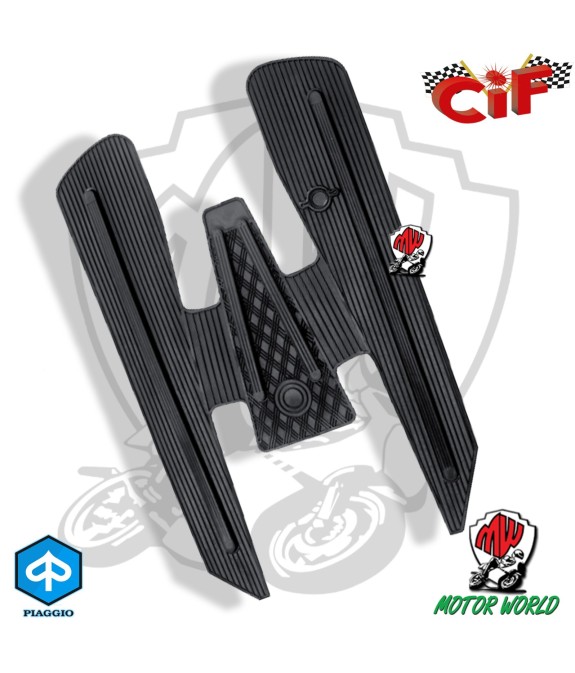 TAPPETO PEDANA IN GOMMA TAPPETINO NERO TIPO ORIGINALE VESPA 50 SPECIAL / N L R