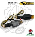 Coppia Frecce Universali Omologate Led NERE CORTE PLASTICA leds retroindicatore