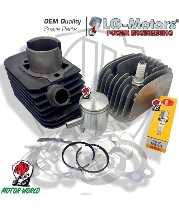 GRUPPO TERMICO LG-MOTORS 50 CILINDRO Ø38 SPINOTTO 10mm PIAGGIO SI BOSS GRILLO 50