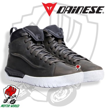 Scarpe moto impermeabili Dainese METRACTIVE D-WP SHOES SMOKE GREEN WHITE TG. 43