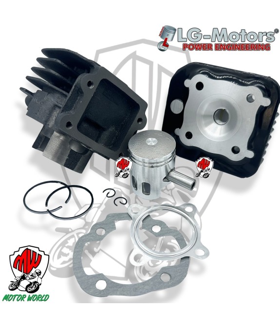 GRUPPO TERMICO CILINDRO GHISA CON TESTA MINARELLI VERTICALE 50 ARIA D.38 MM 49CC