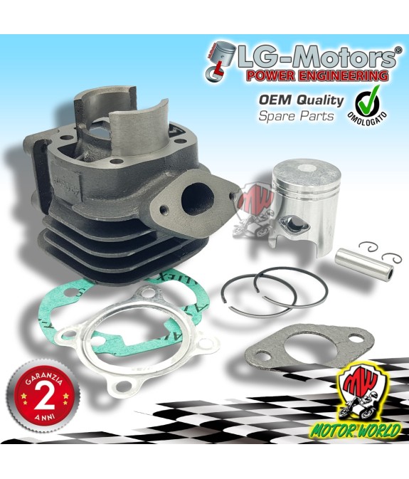 GRUPPO TERMICO CILINDRO GHISA CON TESTA MINARELLI VERTICALE 50 ARIA D.38 MM 49CC