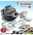 GRUPPO TERMICO CILINDRO GHISA CON TESTA MINARELLI VERTICALE 50 ARIA D.38 MM 49CC