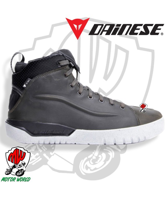 Scarpe moto impermeabili Dainese METRACTIVE D-WP SHOES SMOKE GREEN WHITE TG. 42