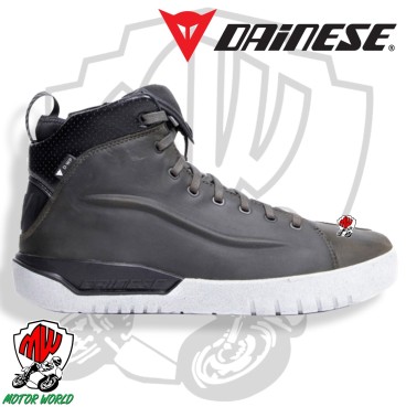 Scarpe moto impermeabili Dainese METRACTIVE D-WP SHOES SMOKE GREEN WHITE TG. 43