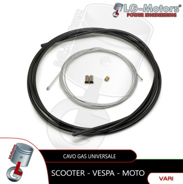 KIT CAVO + GUAINA ACCELLERATORE PER GAS RAPIDO VESPA 50 125 SPECIAL PK