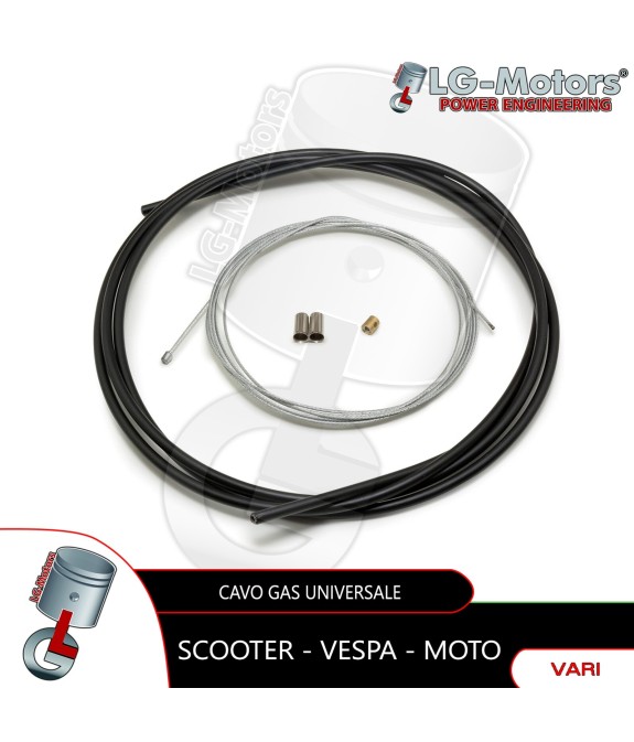 KIT CAVO + GUAINA ACCELLERATORE PER GAS RAPIDO VESPA 50 125 SPECIAL PK