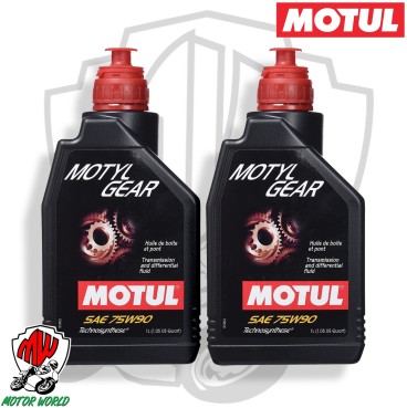 2 Litri OLIO MOTUL MOTYLGEAR 75W90 SINTETICO PER CAMBIO TRASMISSIONE API GL4/GL5