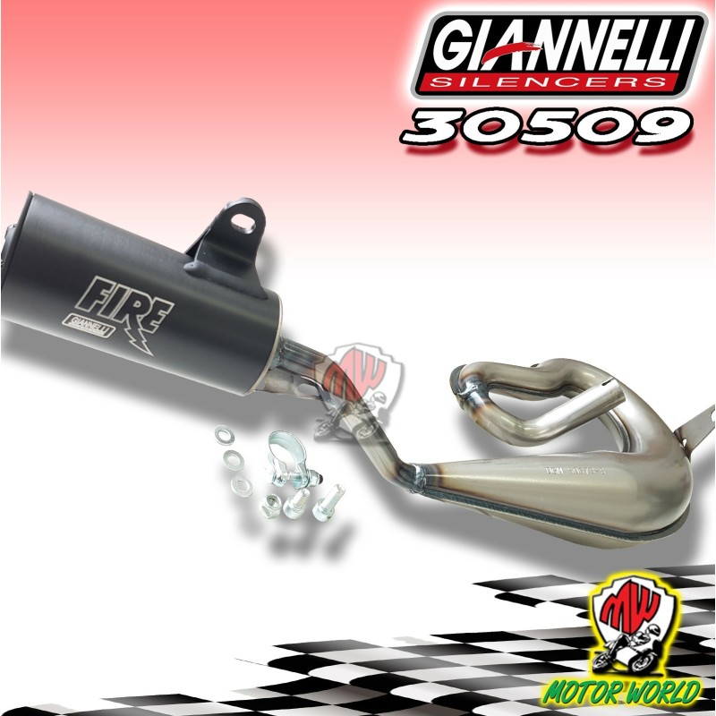 MARMITTA GIANNELLI CON SILENZIATORE FIRE PER PIAGGIO SI BRAVO VINTAGE OMOLOGATA