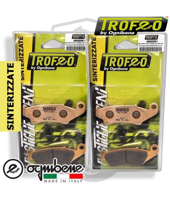 KIT 2 COPPIA PASTIGLIE FRENO SINTERIZZATE ANTERIORI HONDA AFRICA TWIN 750 2003